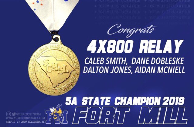 yorkcountytrack's tweet photo. Top 🥇Alert: @FMHS_Track takes the 4x800 Relay State Championship!!! Congrats Caleb Smith, Dane Dobleske, Dalton Jones, and Aidan McNiell!!! #yorkcountytrack @fambrose65 @FMHSBroadcasts https://t.co/RIRuD1SsMP