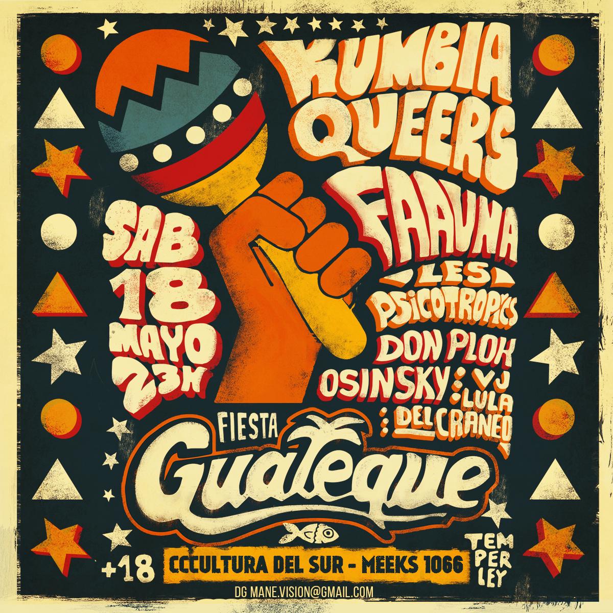 GuatequeSoundz's tweet photo. 18 de mayo!💥 @laskumbiaqueers @faaunapowa @lespsicotropics @donplok @osinsky y Vj Lula Delcraneo en @Culturadelsur https://t.co/zTK7XvMQ3B