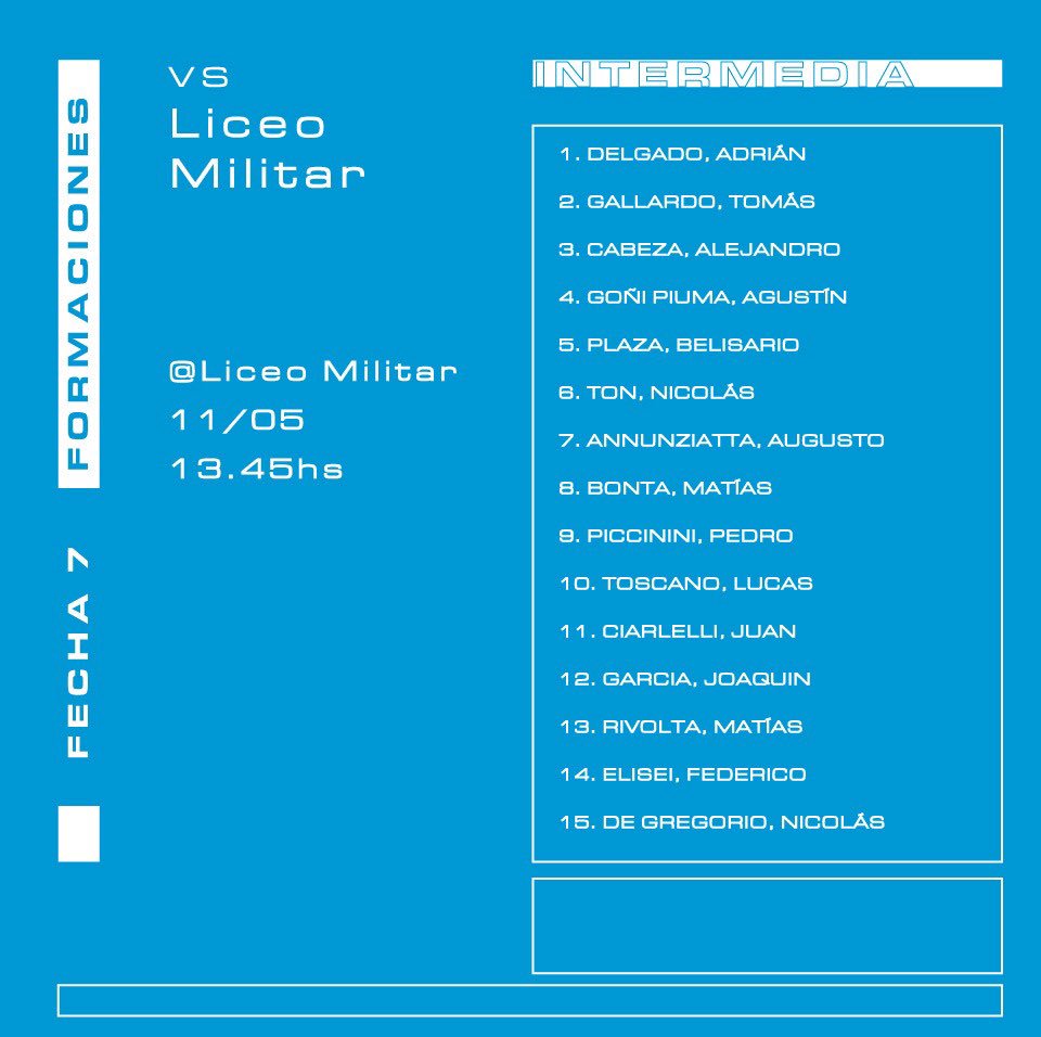 lnrugby's tweet photo. Estos son los equipos para visitar mañana a @cecliceomilitar por la 7ma fecha del torneo de la @URBA_ok
@motorola_ar
#hellomoto
#helloWilliam
.
.
#SomosWilliam https://t.co/3Zh5reMiEh