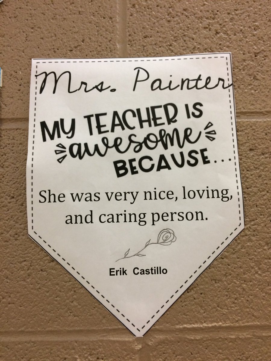 evagriffin10's tweet photo. Teacher Appreciation Pennants turned out great but Erik’s was extra special. This 6th grader made one for his K teacher who lost her battle with cancer a few years ago. She definitely made an impact on our kids #SheWasAmazing #WeMissHer #ColtPride #WeAreRivercrest @RivercrestSD https://t.co/Dm3FBZk94D