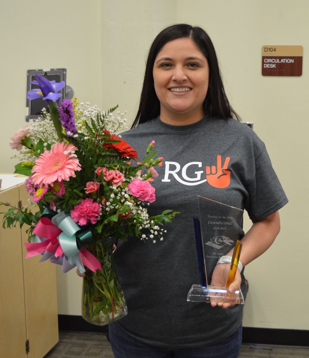 Congratulations to CFA's Teacher of the Year for 2019---Ms. Casandra Ortiz, Algebra I Teacher!!! Way to Raven UP and Represent!!!! #WeAreHCISD