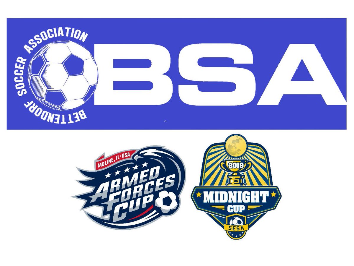 bsa_soccer's tweet photo. Good Luck to our BSA Club Teams participating in the Armed Forces Cup in Moline, the Midnight Cup in Burlington, and ISL games this weekend!  

Don't forget to submit stories and team photos to bettendorfsoccerphotos@gmail.com. https://t.co/emPxYyL27X