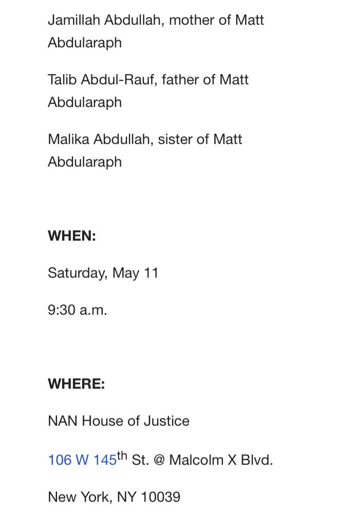 TheRevAl's tweet photo. Rev. Al Sharpton and National Action Network (NAN) will host the surviving family of the victims in this weeks’ tragic fire in Harlem that killed six people including four children. Join us at the #NANSaturdayActionRally to support them. #HarlemFire https://t.co/ZPoyQ5a5nA