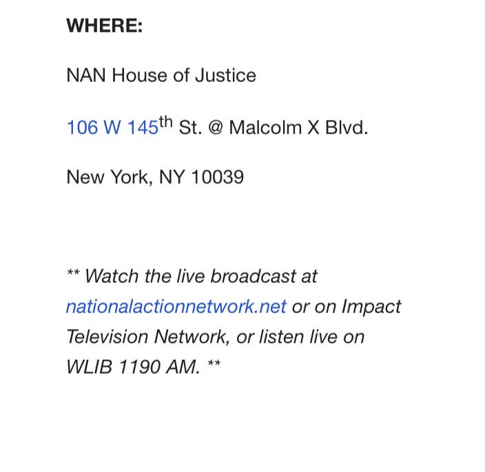 TheRevAl's tweet photo. Rev. Al Sharpton and National Action Network (NAN) will host the surviving family of the victims in this weeks’ tragic fire in Harlem that killed six people including four children. Join us at the #NANSaturdayActionRally to support them. #HarlemFire https://t.co/ZPoyQ5a5nA