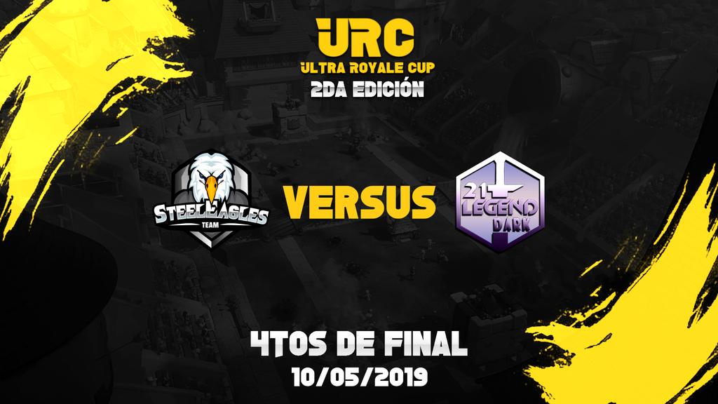 #URC2

- EMPEZAMOS los cuartos de final , La Oscuridad Vs Las Aguila , Quien Ganara?

🏆 4Tos De Final
 <a href="/Dark21LegendGG/">Dark 21 Legend</a> 🆚 @SteelEaglesCR
⏰21🇦🇷/⏰19🇲🇽

¡! Quien pasara a SEMIFINAL ¡!
