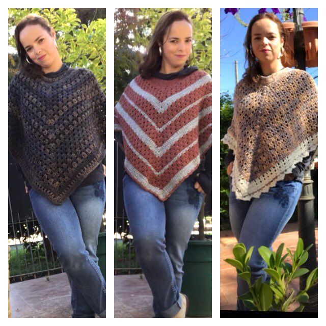 TatisBoutique's tweet photo. PONCHOS EN STOCK! 
#artesanal #Poncho #crochet #tatisboutique https://t.co/w3KQdVIm5T