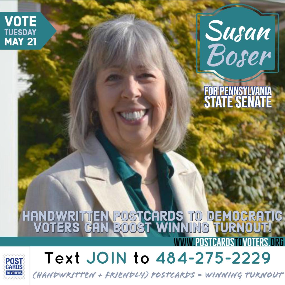 Fam4Fun's tweet photo. @ProudResister We Can FLIP #PA41 BLUE💙
✅Pennsylvania Democrats
💙VOTE for @BoserforPA
🇺🇸State SENATE
📅Tuesday - MAY 21
#VoteBlue💙#GOTV
We helped Elect Pam Iovino
Now Let's Help Elect Susan Boser & FlipPABlue
✍🏾Write Just 5 #PostcardsToVoters
💙Help Elect #BoserForPA
https://t.co/mpWnY6dsB3 https://t.co/fHEFCceTsz