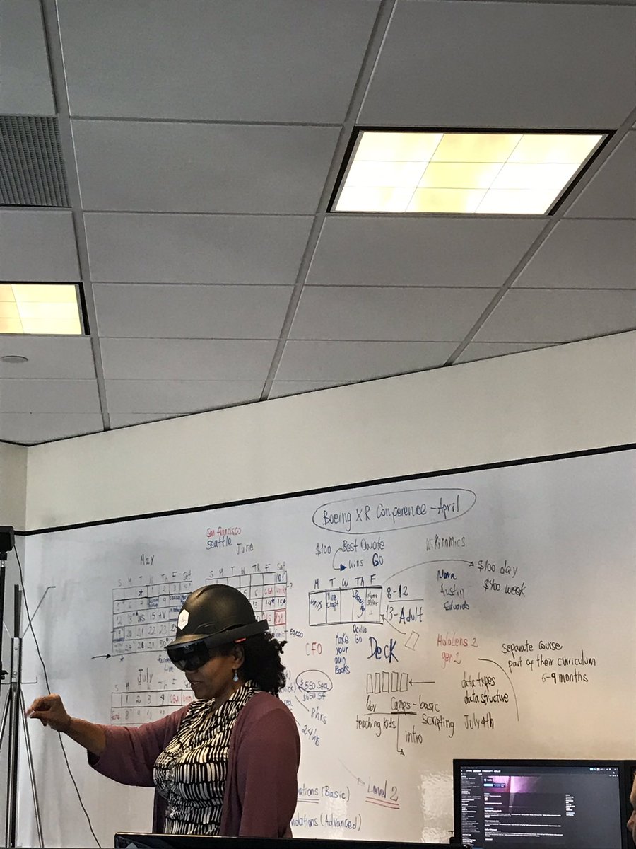 gonzlaur's tweet image. Now thanks to @savvynewb we’re at Chronoa for a VR/AR demo! #wocincomputing @faniaeste @njoying