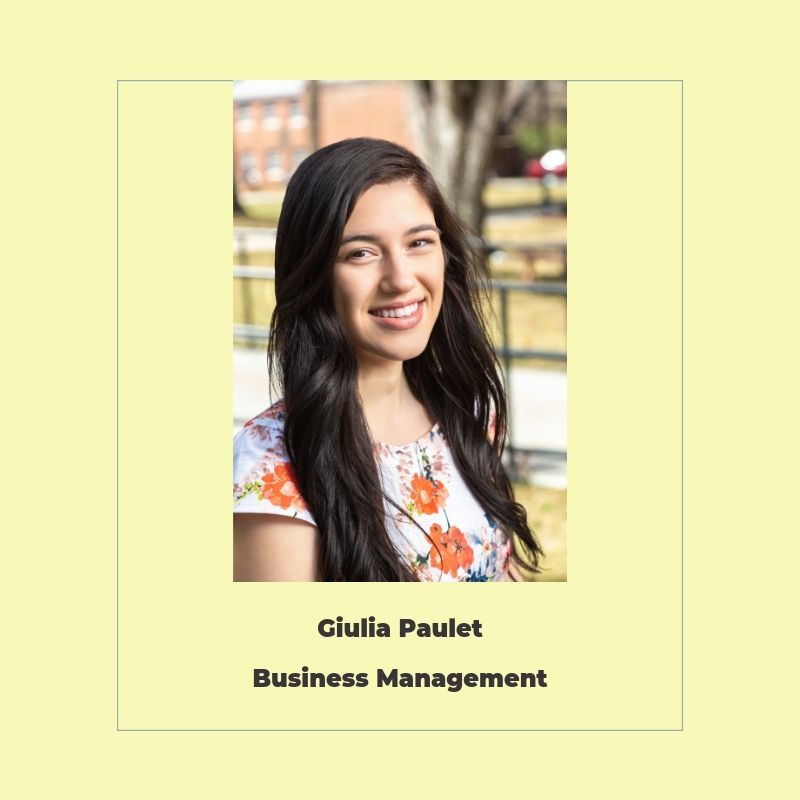 An immigrant from Romania, Giulia Paulet became a U.S. citizen during her freshman year at the encouragement of her mentor. She also had the once-in-a-lifetime opportunity to shadow Warren Buffett and intern for the late Sen. John McCain.