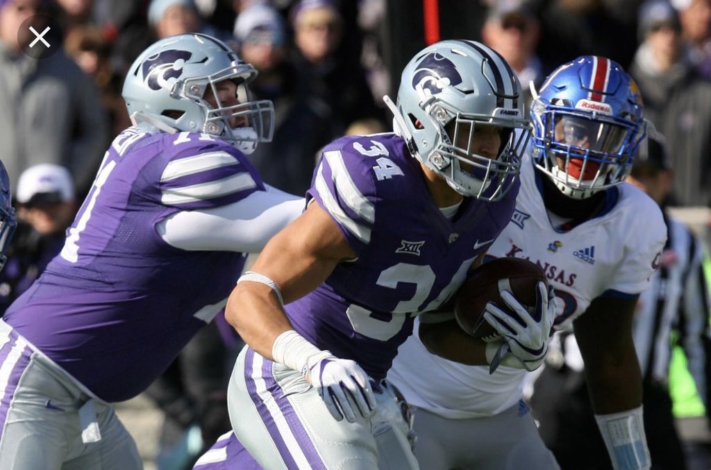 iamkjg's tweet image. Thankful and Honored to announce that I have received my 19th Division One Offer from Kansas State University 💜🖤 #Emaw20