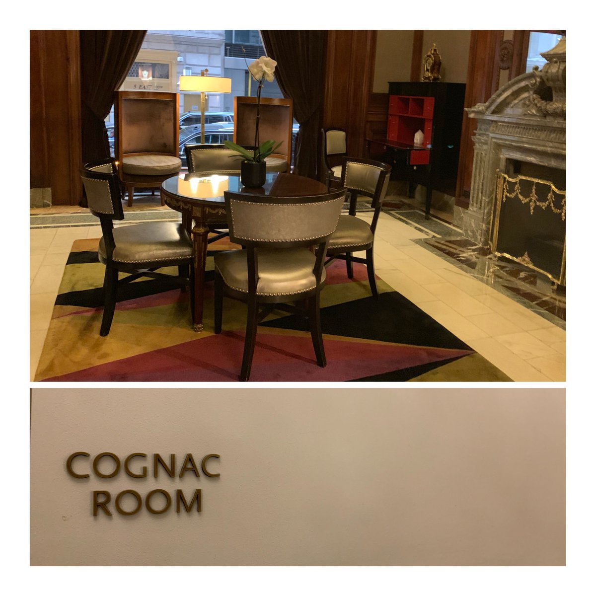 LizPalmer_'s tweet photo. Calling all cognac lovers.... when in #nyc visit @stregisnewyork #cognacroom #stregis #goldenera #midtown #midtownnyc  #newyorkinstagram #historic #5thavebuzz #saks5thave #glamorous #makeareservation #nyc #ny #travelnyc #travelgram #travel #cognac #cognaclover #cognaclife https://t.co/ANlBlNjXjM