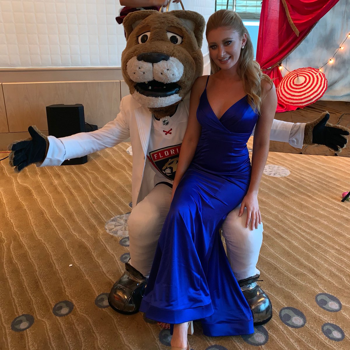 FlaPanthers's tweet photo. Stanley C. Prom Date is ready for #APTR2019 https://t.co/Be12gp0jdw