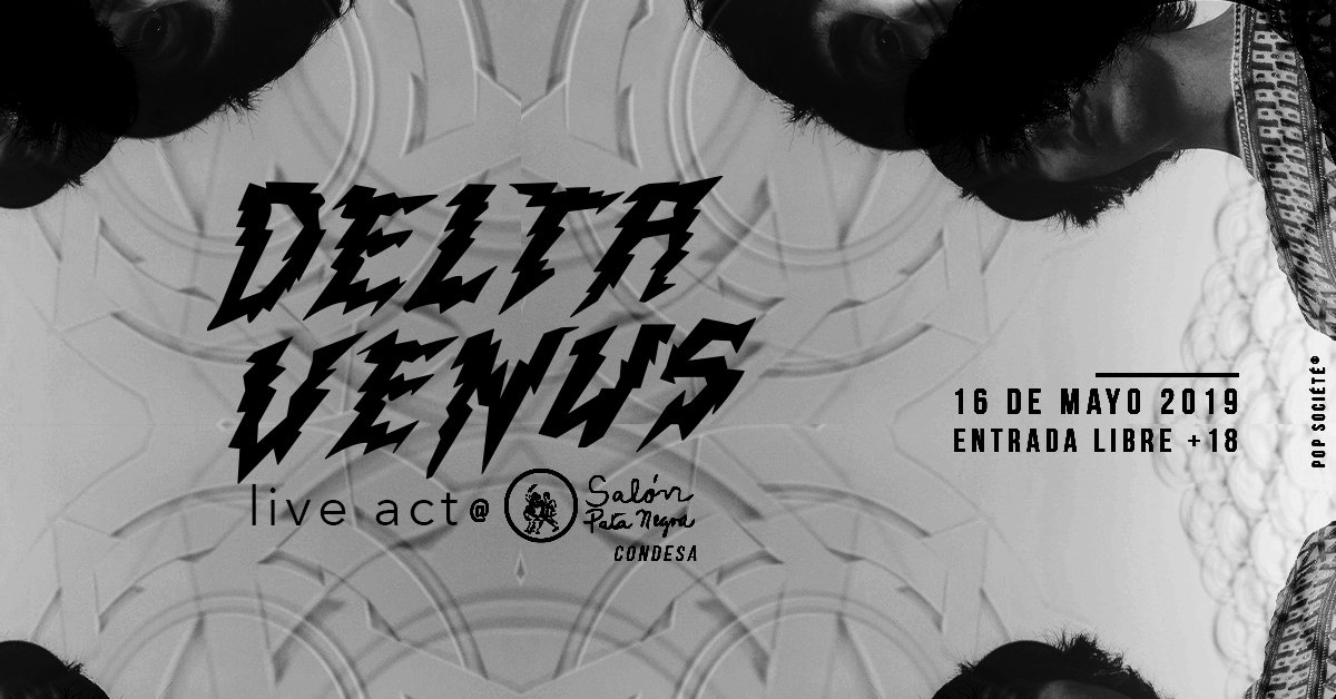 .<a href="/delta_venus/">Delta Venus</a>  s la banda liderada por Diego Barreiro en voz y guitarra. Su álbum debut fue producido por Will Berman (de la banda neoyorquina MGMT).
Este 16 de mayo se estará presentando en Salón Pata Negra Condesa.
Entrada libre 
Puertas 9 pm 
+18 con ID