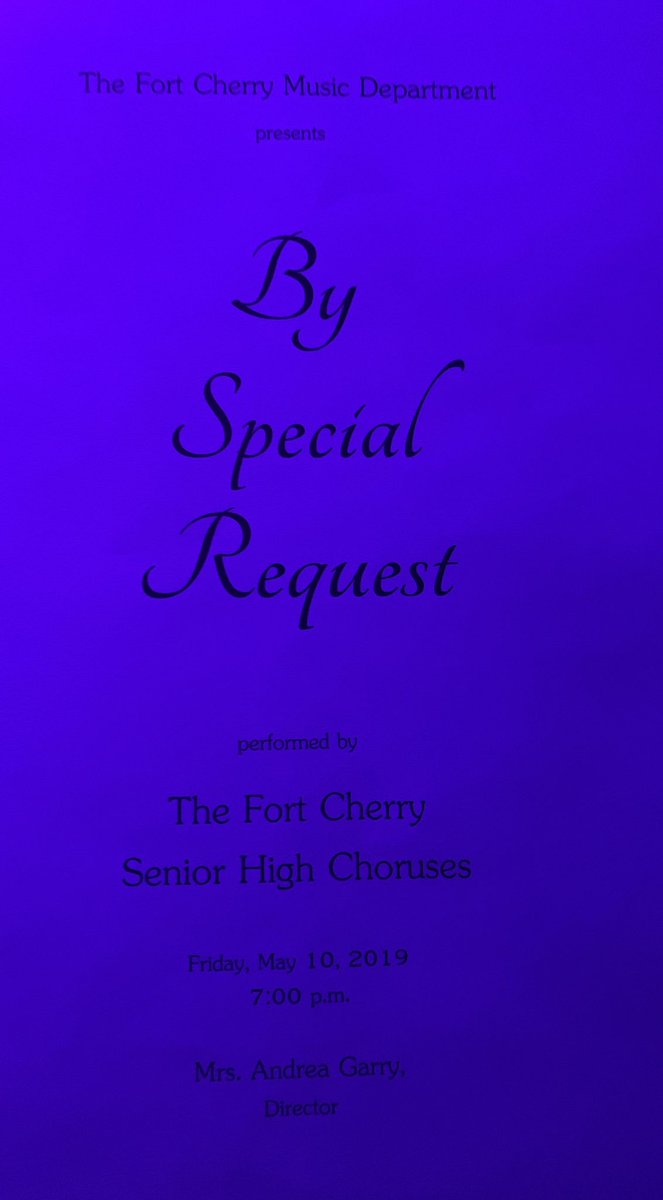 FCSDInfo's tweet photo. Amazing choral concert at FC tonight...the talent is overwhelming!!!

Song selection was outstanding and chosen by students...student voice and choice implemented once again at FC!  Great job Mrs Garry!

Way To Go Singing Rangers!!! https://t.co/gE34cQOP3k