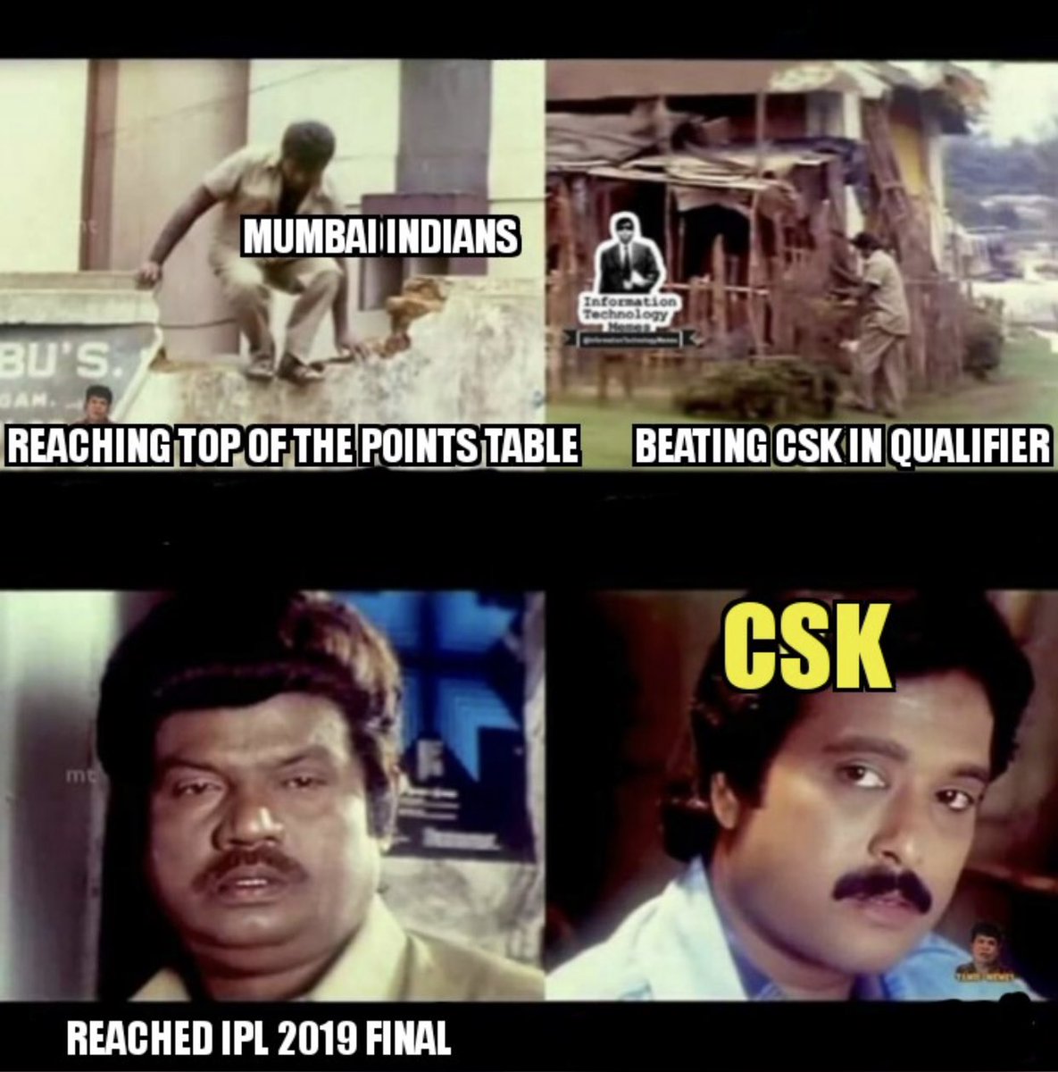 bhoopesh91's tweet photo. MI reaction: En kooda vambu izhukardhukune unga aatha appan pethu vitrukaana?!?🤣🤣🤣 https://t.co/6hc2PFy2Qf