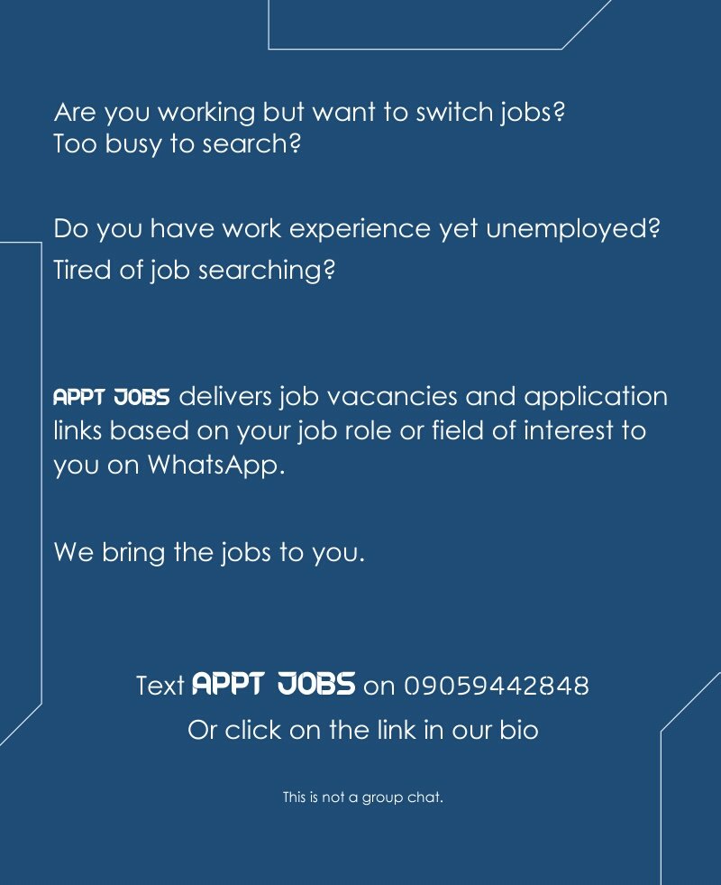 ApptJobs tweet picture