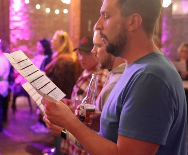 choirbar's tweet photo. And the song is... 🥁 (SONG)! Join us at Foundation Event Space at 7pm. Still need a ticket? Visit https://t.co/2hObJkUg76 today! 🎶 https://t.co/J8U13MAoyl