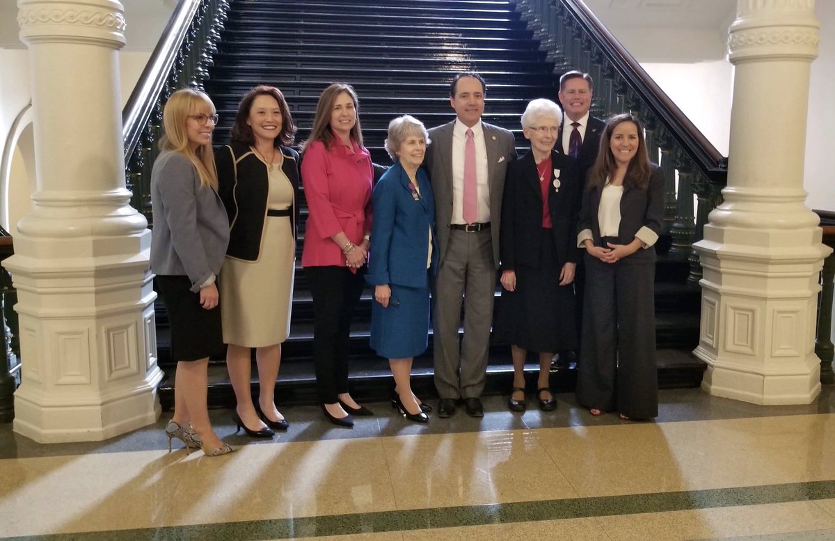 Menendez4Texas's tweet photo. Happy to recognize Christus Health System on their 150th anniversary! Christus serves many in the Bexar county area. Grateful for their visit today and thank you to all that you do for the families of District 26. #Menendez4TX #txlege https://t.co/plYS1Cocd4