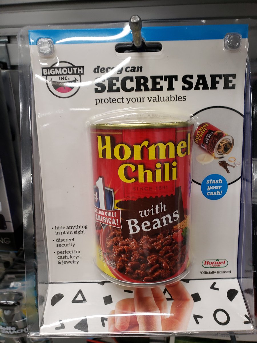 kaonrider's tweet image. This is hilarious. And genius. #secretsafe #hormelchili