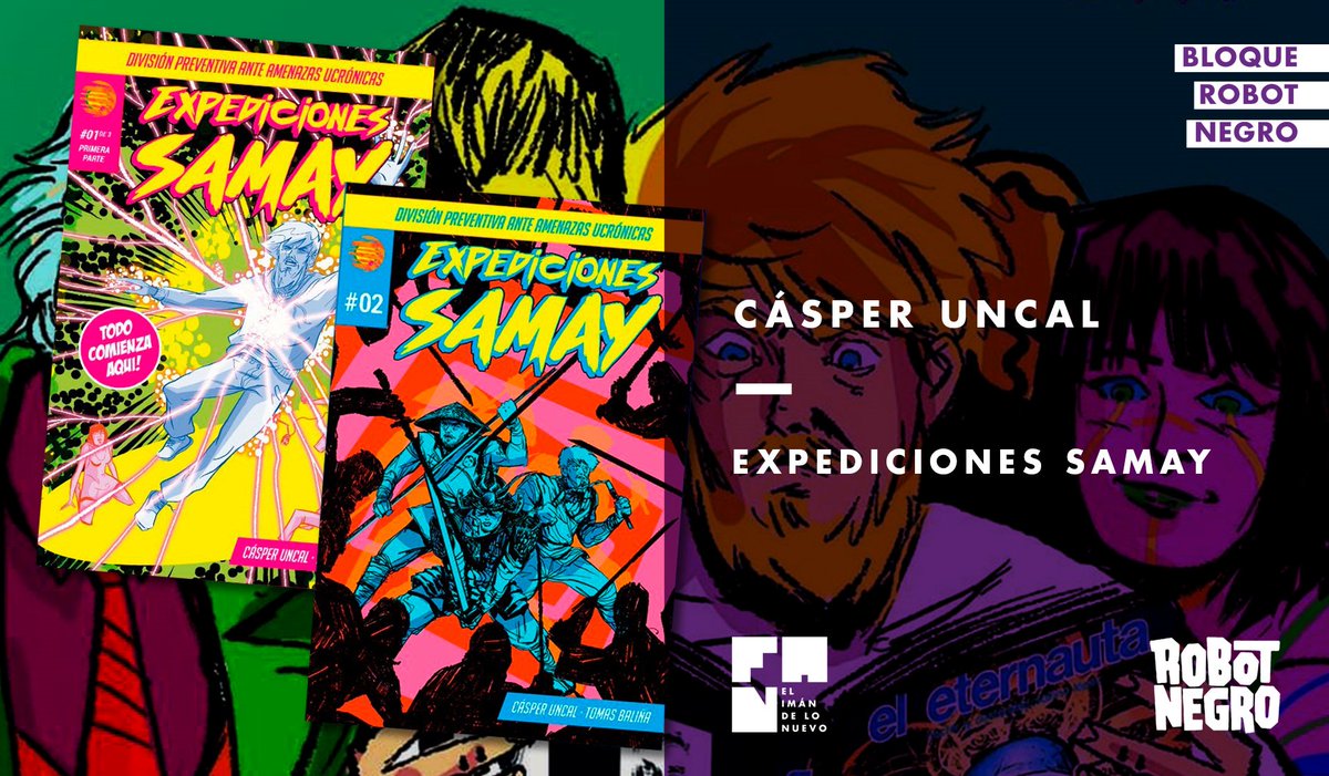 FANelprograma's tweet photo. ⭐️ El Bloque @RobotNegro siempre te trae lo más nuevo del mundo del #cómic 🤖 📖✏️ Hoy es el turno de #CásperUncal quién nos presentará #ExpedicionesSamay ✊ https://t.co/LvNt1rLVKI