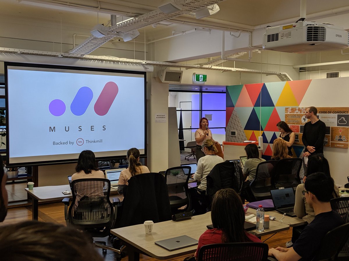 slace's tweet image. It's time! @ButenkoMe is kicking off @MusesCodeJSSyd!
Super excited to host at the Sydney @MSFTReactor! 🤩
#MusesCodeJS