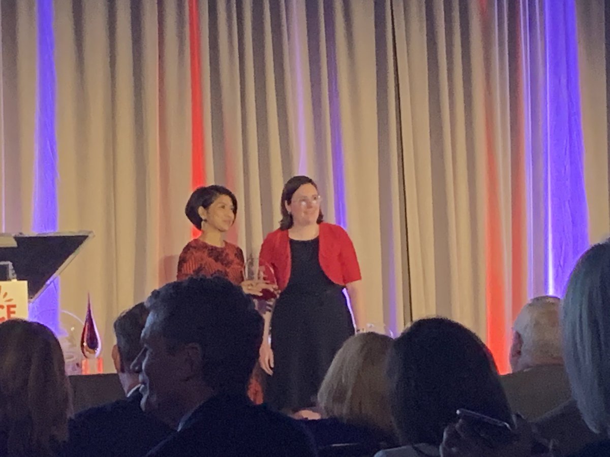 Congratulations @412FoodRescue @LeahLizarondo winner in the Information Technoloy category!  'Using #Technology for #Good'!!!#carnegiescienceawards