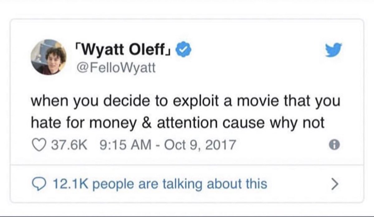 paudotcom's tweet image. in honor of both the new IT trailer and james charles being canceled let me remind you of this gem