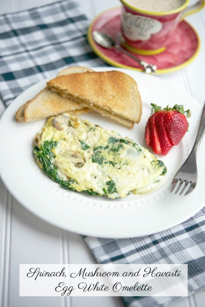 Spinach, Mushroom and Havarti Egg White Omelette trbr.io/VD7zW90 via <a href="/CarriesExpKtchn/">CarriesExpKtchn</a>
