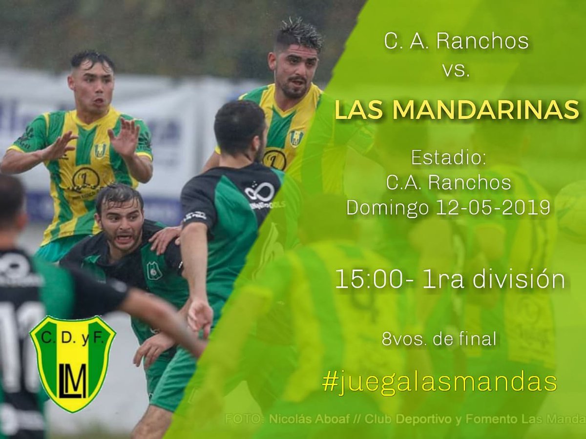 cdyflmok's tweet photo. VAMOS POR LA HERÓICA!
8° de final - Vuelta.
1ra división: domingo 15hs en Ranchos vs Atlético Ranchos.
3ra división: domingo 14hs en Belgrano vs CA Belgrano.
.
.
Demás juveniles postergadas por el mal clima. https://t.co/Pjy4IuXkCr