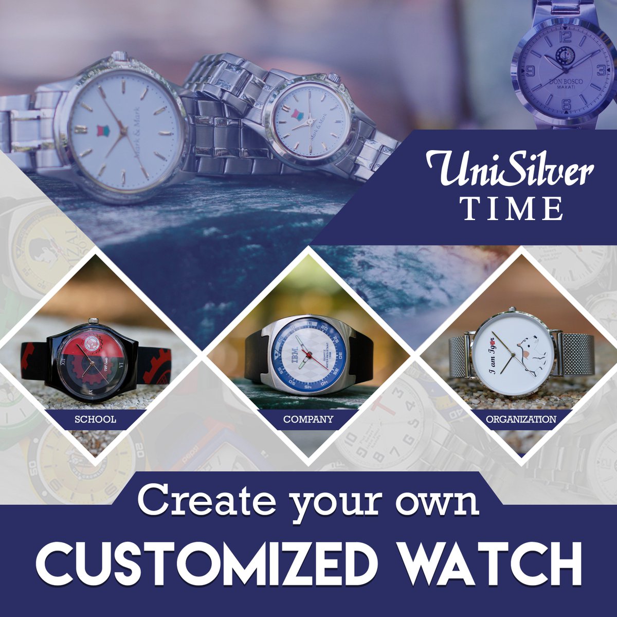 Unisilver TIME Customized Watch (UnisilverW) Twitter