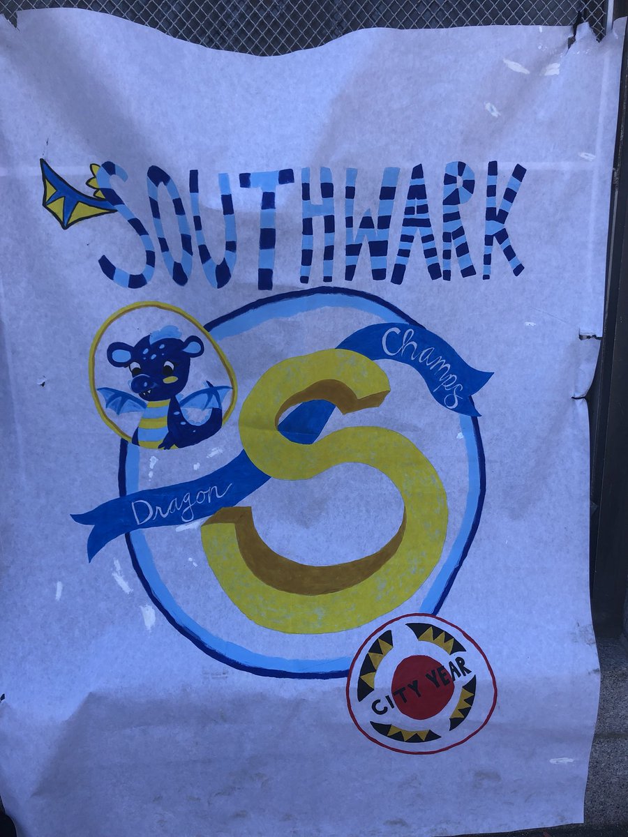 cysouthwark's tweet photo. Our hand painted backdrop makes us so proud!!! 🐉 anything for our dragons https://t.co/0sfrBkiVkA