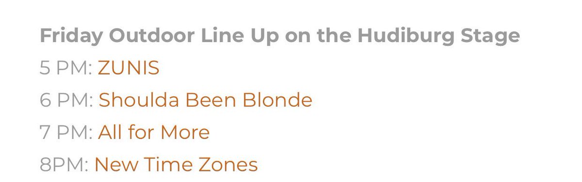 MadeInOKFest's tweet photo. @TaylorBMagenta Of course! Here is the lineup from tonight. You can visit https://t.co/5QYo07xpHO to see the whole schedule! https://t.co/P5iNneTABa