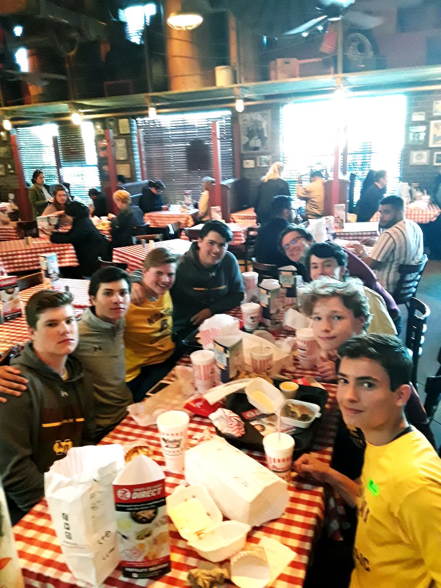 2hopperbaseball's tweet photo. It's more than a game to us.....
my MCHS squad went to Lutheran General Hospital to visit player who is rather ill. We spoke with our fellow Broncos &amp; Prayed with him.  
Then, of course, we hit Portillo's for dinner. ;)
God Bless our Broncos!
#everyinningeveryday 
#wenot https://t.co/pqWMkTjNVc