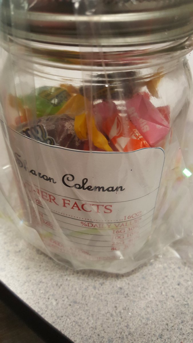 Showering our AWESOME Professors with a sweet gift....I really appreciate all of you.