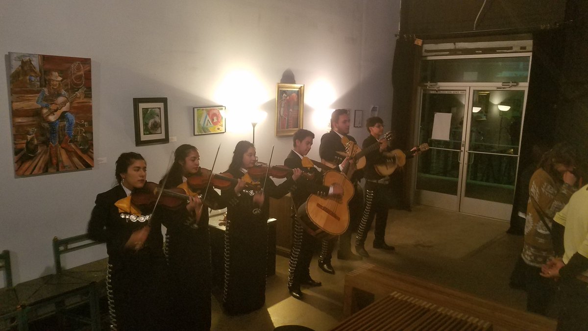 CrockettPlayers's tweet photo. Show 6 of 8 in the books! Final two tomorrow night at The Ground Floor Theatre as part of the LCP production of ¡Estar Guars! #totesnotes #Yola #laresistencia #Mariachi https://t.co/GoOJIB5snG