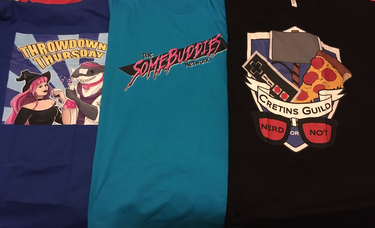 OchoWrestling's tweet photo. About time you arrived, you beautiful bastards! 

Available on TeePublic. Support the #SomeBuddies and other indie creators https://t.co/sGvMVQ81yM