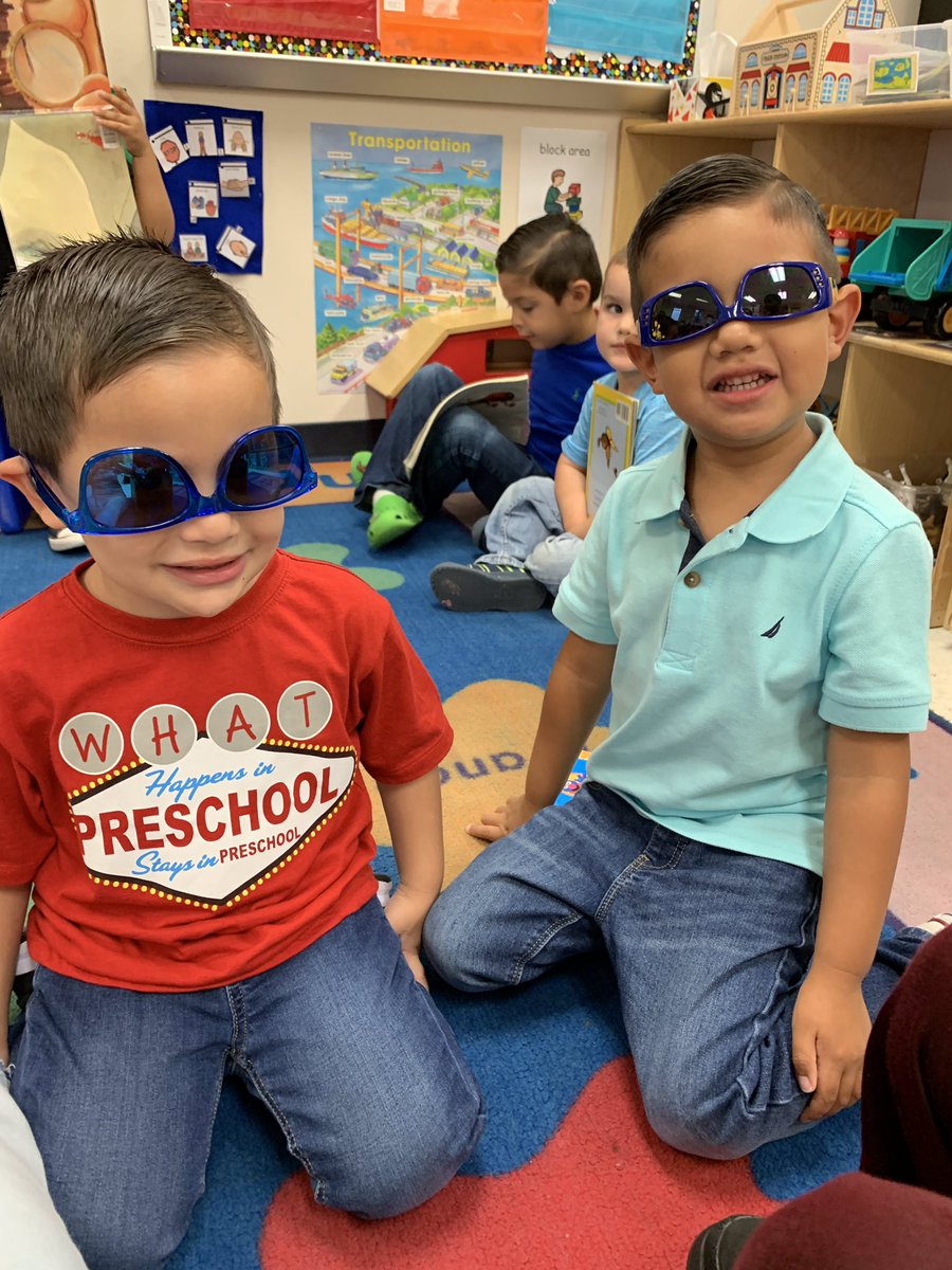 Alphabet countdown in ECC/PPCD. “S” is for sunglasses! #KFEproud <a href="/NISD_ECE/">Northside ISD Early Childhood Education</a>