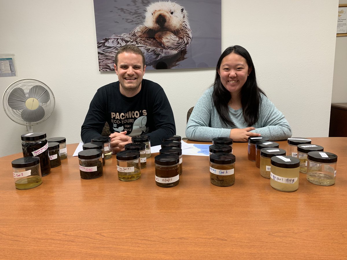 DJShearwater's tweet photo. Excited to start processing these @MBNMS samples for #microplastics with @CSUMB student researcher Laura Kashiwabara. #ScienceIsComing https://t.co/ef3xt9BHOo