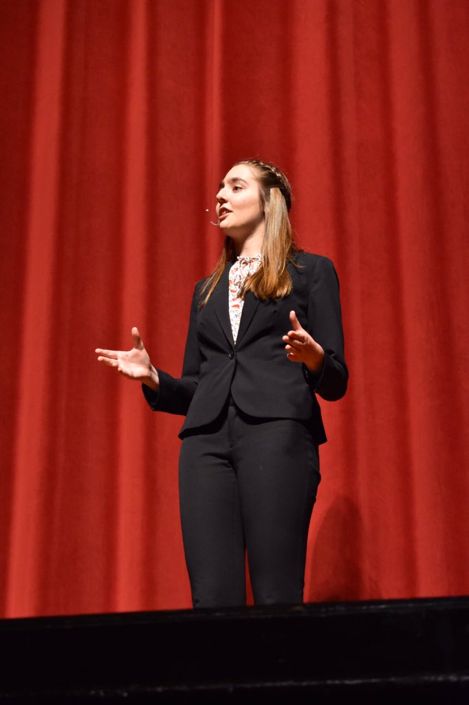 jhhs4n6speech's tweet photo. Captain Mariana Kornreich performing her Original Oratory “Speech Impediment” (Regional Competitor) https://t.co/9hb0hilWlO
