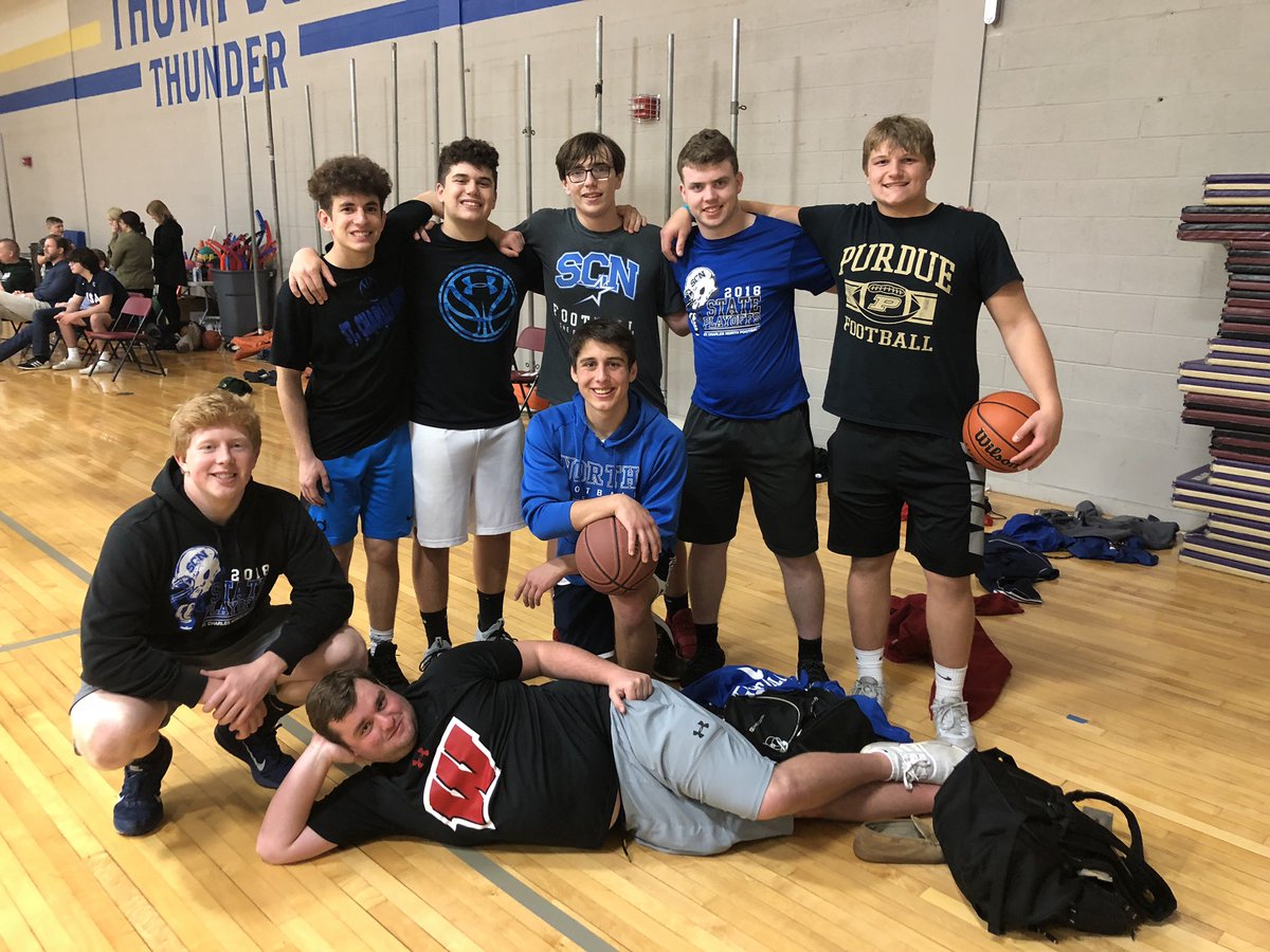 Found some rams at Thompson today. Who knew Dillion could play basketball. <a href="/dillon_horvath/">Dillon Horvath</a> <a href="/carmine_bastone/">Carmine Bastone</a> <a href="/maxmedernach/">Max Medernach</a>  <a href="/ben_furtney/">Ben Furtney</a> <a href="/Matt_Fell54/">Matthew Fell</a> <a href="/robertpomazak/">Robert Pomazak</a> <a href="/SCNFBplayers/">St. Charles North Football</a>