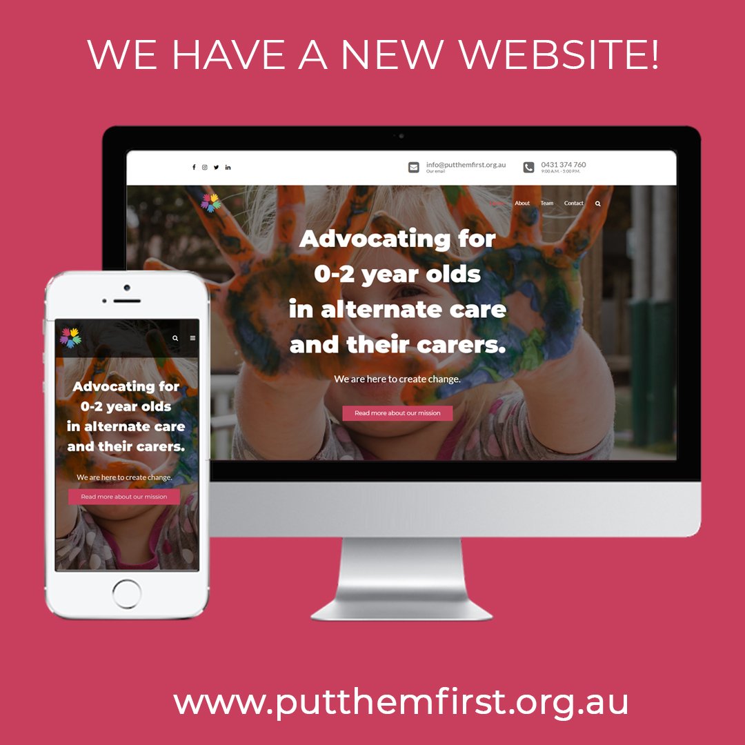 putthemfirstaus's tweet photo. We have a new website!
Head to https://t.co/j6jZLY7VBT to check it out now!
#newwebsitelaunch #putthemfirst #putthemfirstaus #ptf https://t.co/knjS786tKn