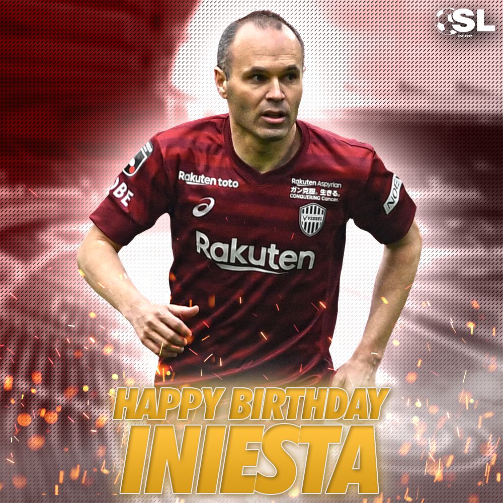 Happy Birthday to former Barcelona midfielder, Andrés Iniesta! 