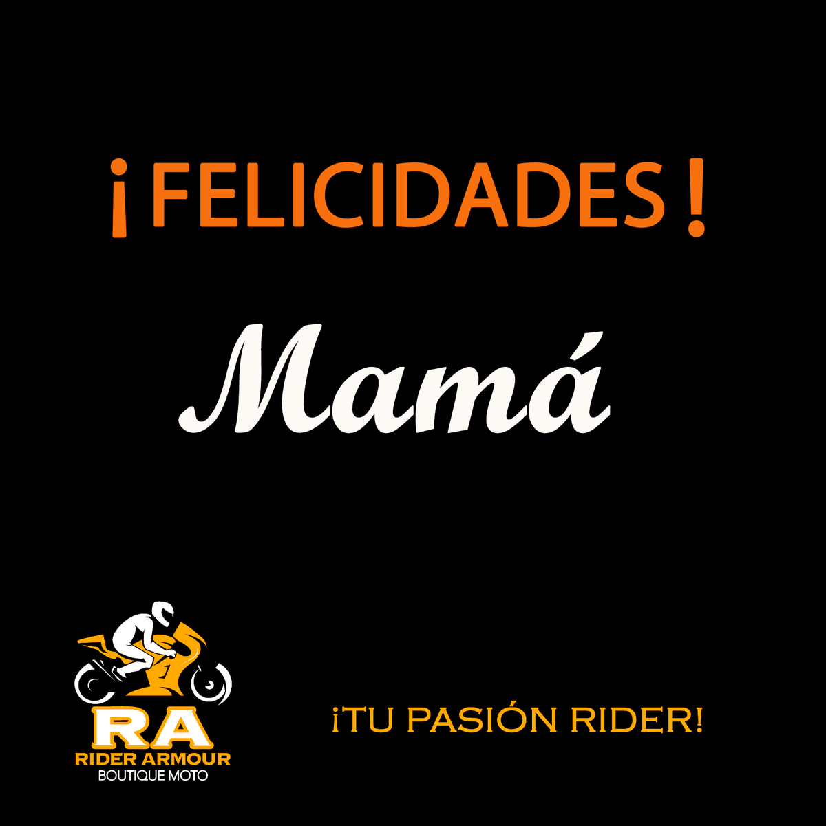 riderarmourmoto's tweet photo. Felicidades a todas las Mamás en este día tan especial. Que se la pasen excelente¡¡ | RIDER ARMOUR #pasionrider #riderarmourmoto https://t.co/wOf0Kv9xqN