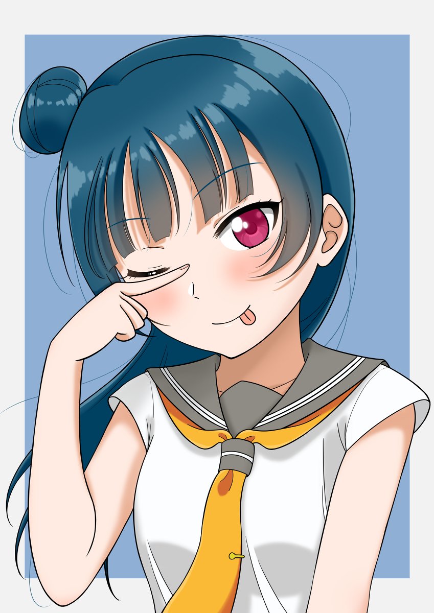 ラブライブ ラブライブ サンシャイン 津島ヨハネ 津島善子 メガネっ娘 H だんてのイラスト