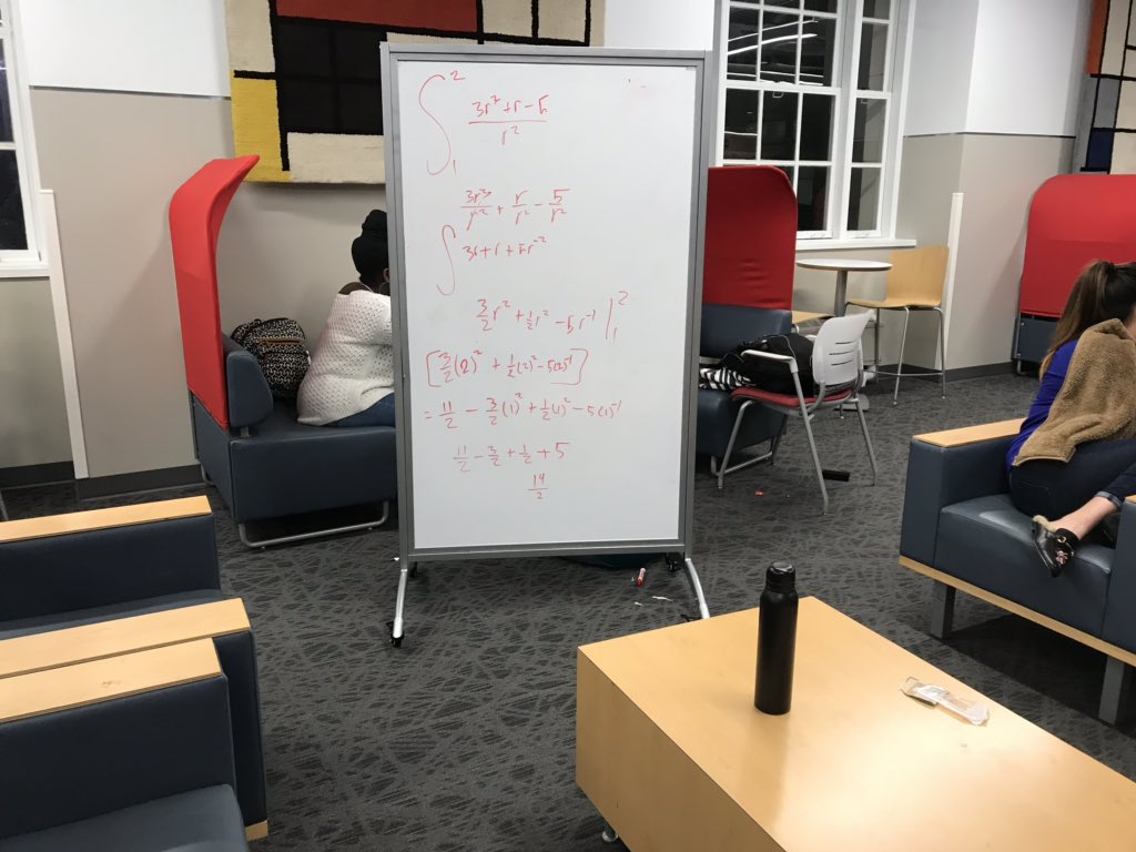 KruseAllaire's tweet photo. Many use the group whiteboards in the library to help prepare for their upcoming math finals. https://t.co/N2s1sdKndK