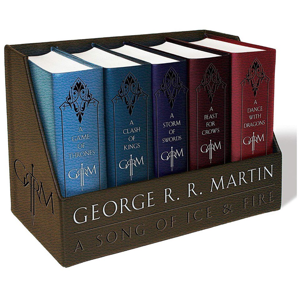 RidgebackStudio's tweet image. Enter to win a leather bound GoT book set and themed shot glasses! Tell us who your pick is to ultimately end up on the iron throne and how they get there (to avoid ties). Follow and retweet! Winner announced following the season finale! #GoT