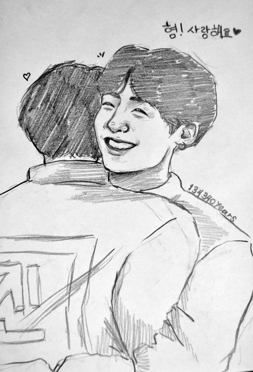 20190509 / day 129you can't see seokjin's face so i wrote his name but then i realized like...who else got those big ass shoulders hfdfjdhj  #btsfanart  @BTS_twt