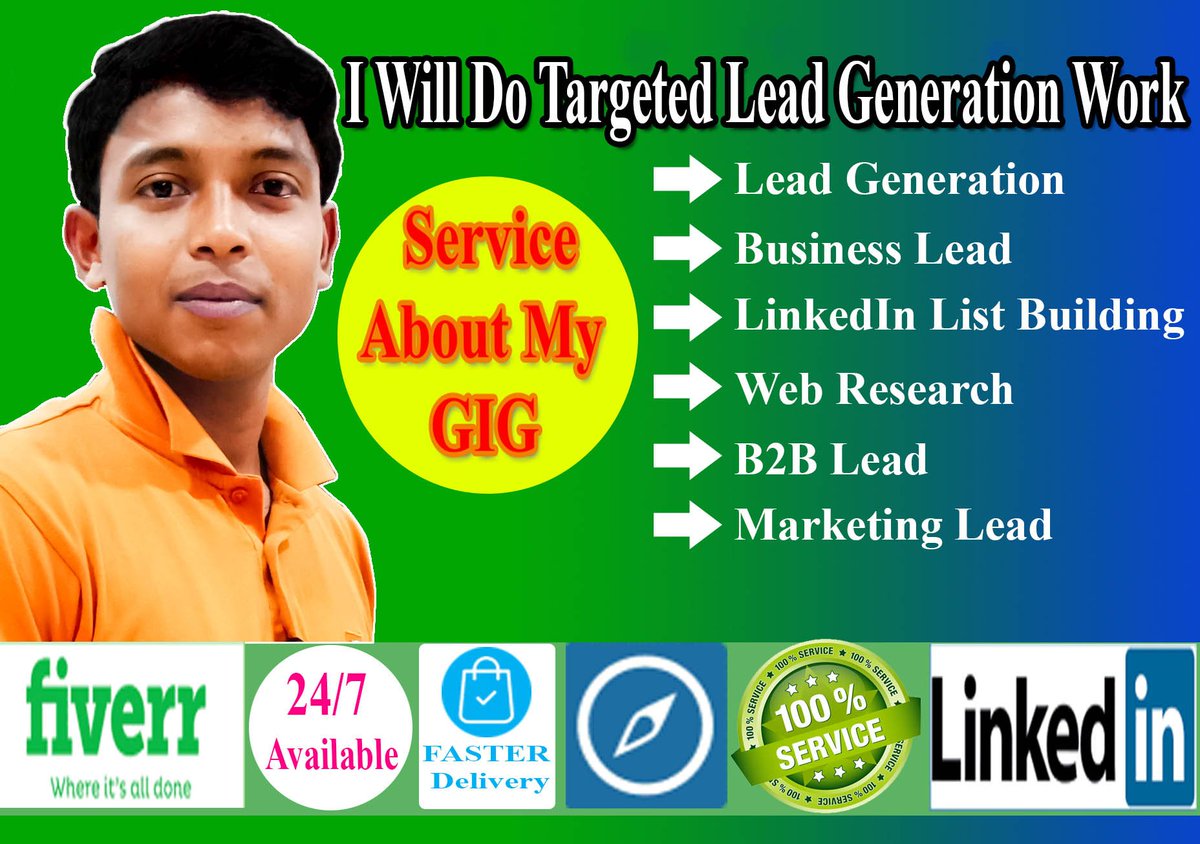 DMarketing33's tweet photo. #leadgeneration #B2B #EmailMarketing #Emailcollection #FullAddress #Phonenumber #companyname #Title #Linkedin #WebsiteURL
I will do only for you..If you need any help about lead generation click below link.
https://t.co/ILhMnuHaMM https://t.co/Bz20i9qaIF