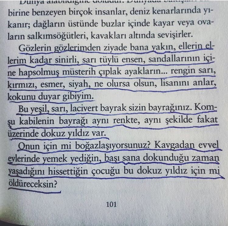 Saygı, sevgi ve özlemle ... 

Anlaşıldı,  ben bayrakları değil, insanları seviyorum. Öyleyse yuvarlak dünyanın üstünde akıp geçen yıldızlara bakan vapurlarda ömrüm geçecek... #SaitFaikAbasıyanık #semaver #robenson #11mayis1954