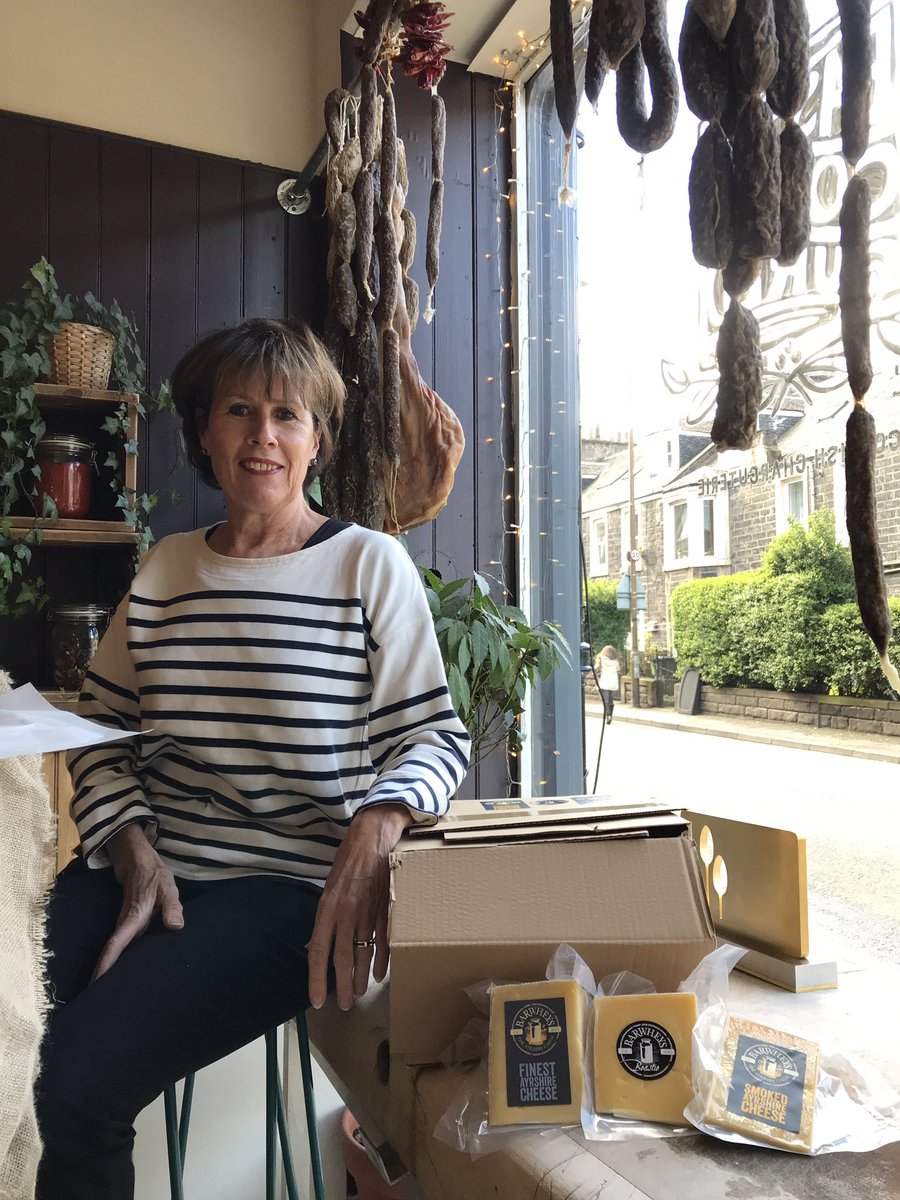 A bittersweet moment for us this morning... a very last delivery from Tricia at <a href="/BarwheysDairy/">Barwheys Dairy</a> 😢 Our fridge is fully packed with Classic, Smoked AND something very special: 23 months aged Barwheys Beasties! Save the best for last they say... #Ayrshire #scottish #rawmilk #cheese